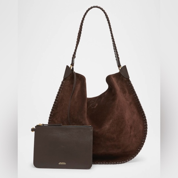 *NWT* Isabel Marant Oskan Soft Suede Hobo Bag - Picture 5 of 7